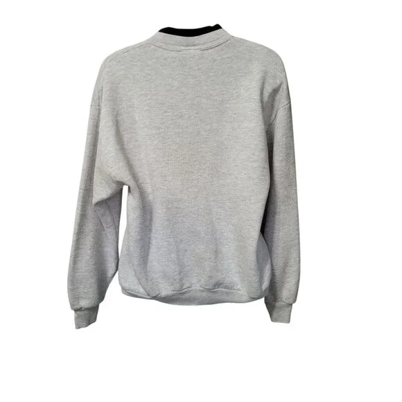 Vtg 90s Kitty Cat Double Crewneck Sweatshirt Medium Grandma Core Cats Birds USA - Picture 14 of 15